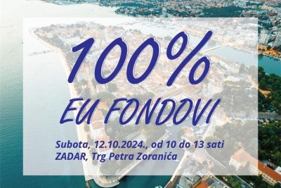 NAJAVA DOGAĐANJA: “100% EU fondovi” u Zadru