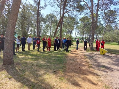 Žurne službe pokazale spremnost na vježbi gašenja požara u Zatonu